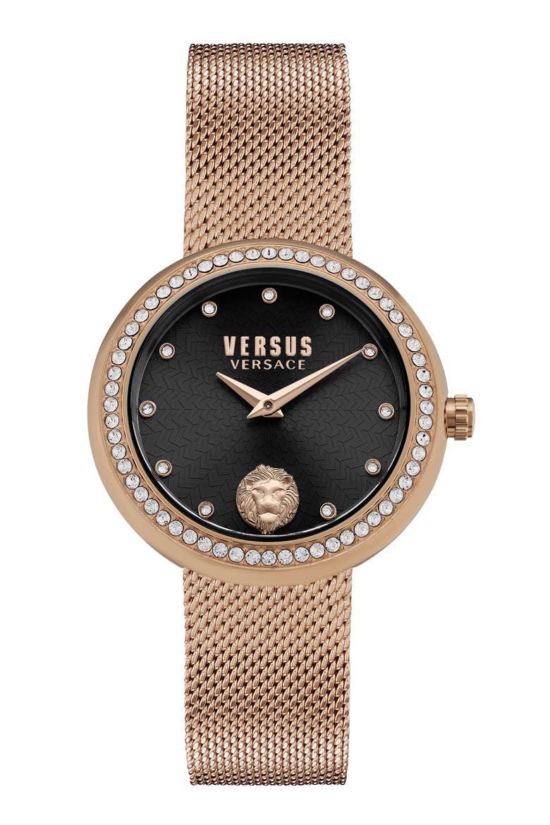 Lea Mesh Bracelet Watch, 35mm, Main, color, IP ROSE GOLD