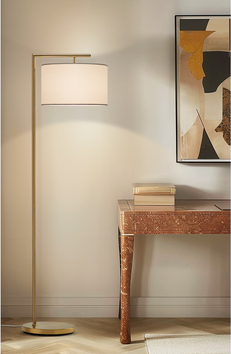 Brightech Montage Modern 60
LED Smart Home Compatible Floor Lamp, Alternate, color, Antique Brass