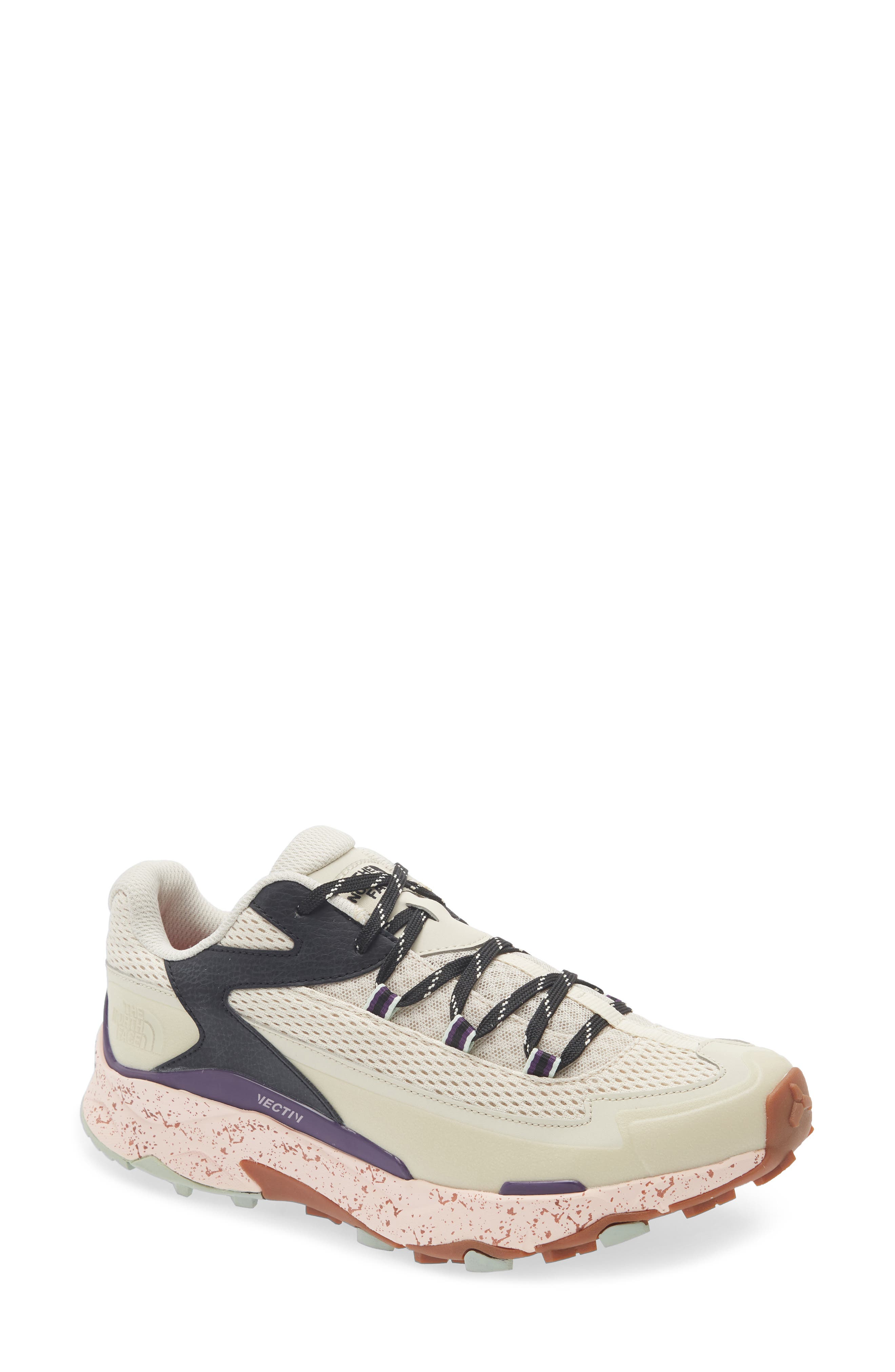 The North Face VECTIV Taraval Water Resistant Trail Running Sneaker, Main, color, Off White
