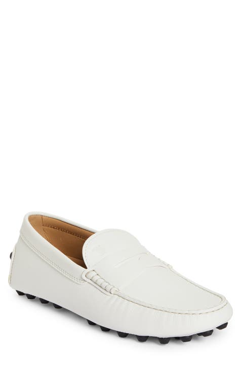 Mens white loafers uk shops