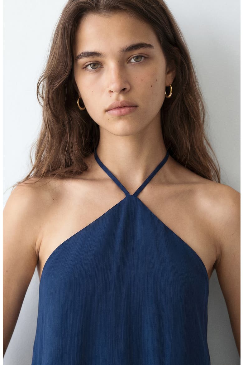 Halter Minidress, Alternate, color, NAVY