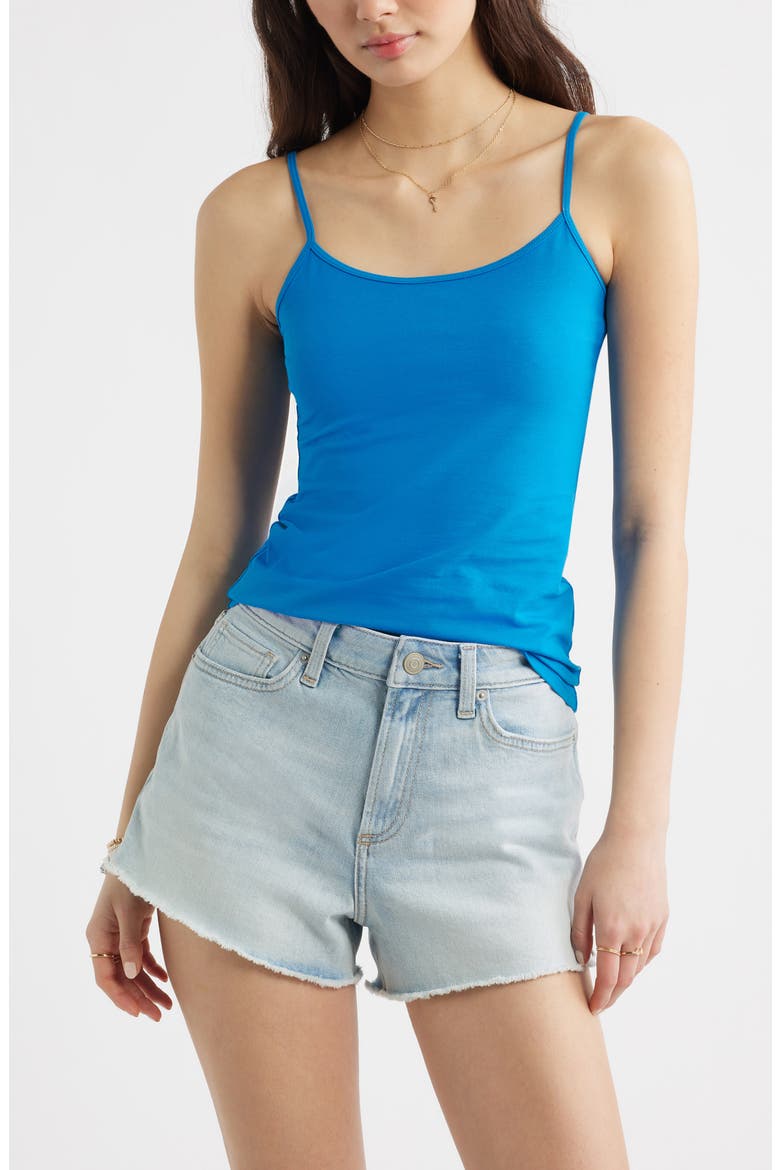 Core Stretch Cotton Camisole, Main, color, BLUE EMPIRE