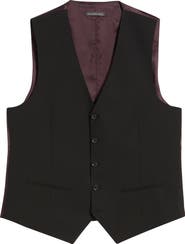 Jack Victor Owen Five-Button Stretch Wool Vest