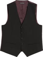 Jack Victor Owen Five-Button Stretch Wool Vest