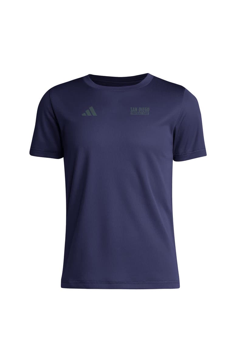 adidas Youth adidas  Navy San Diego FC Local Wrap T-Shirt, Alternate, color, Navy