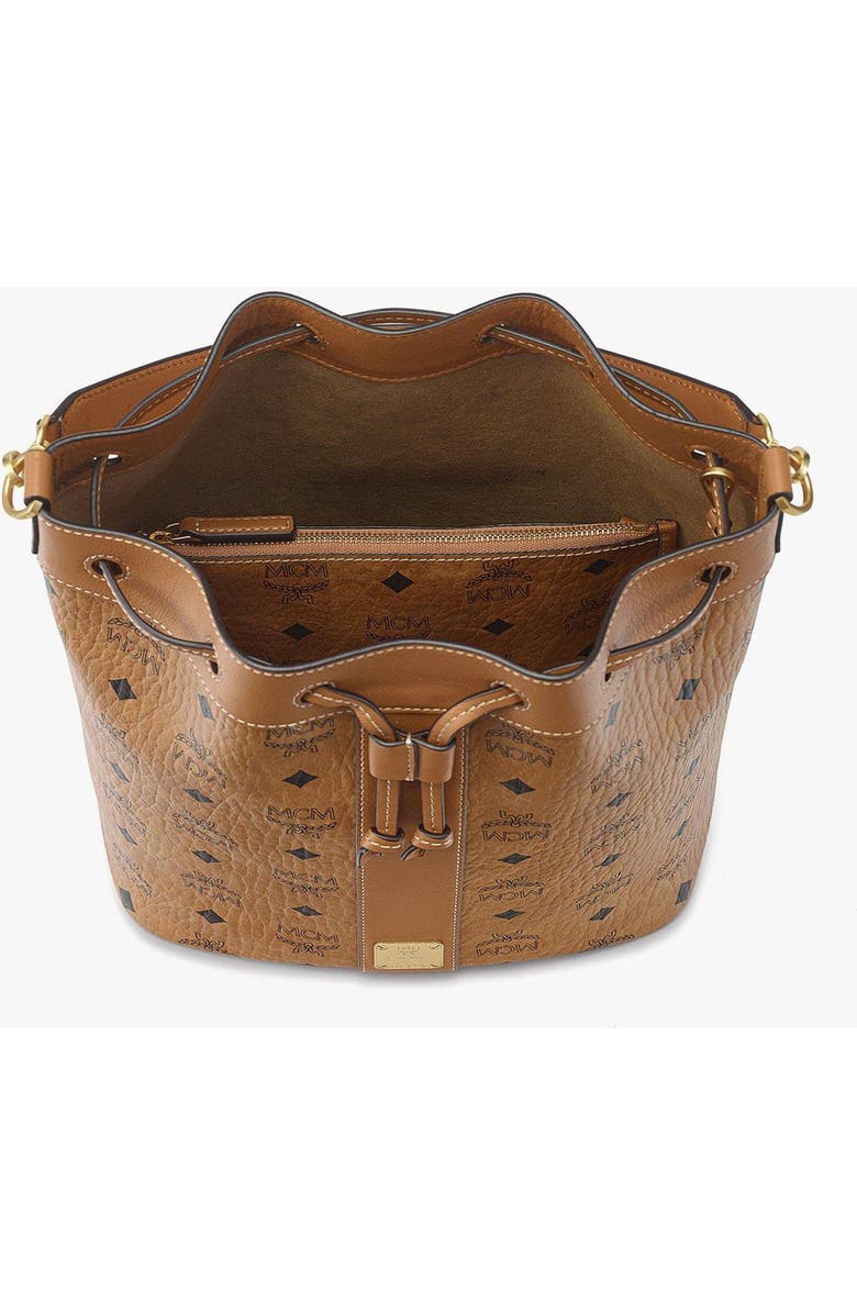 MCM Dessau Drawstring Bag in Visetos, Alternate, color,