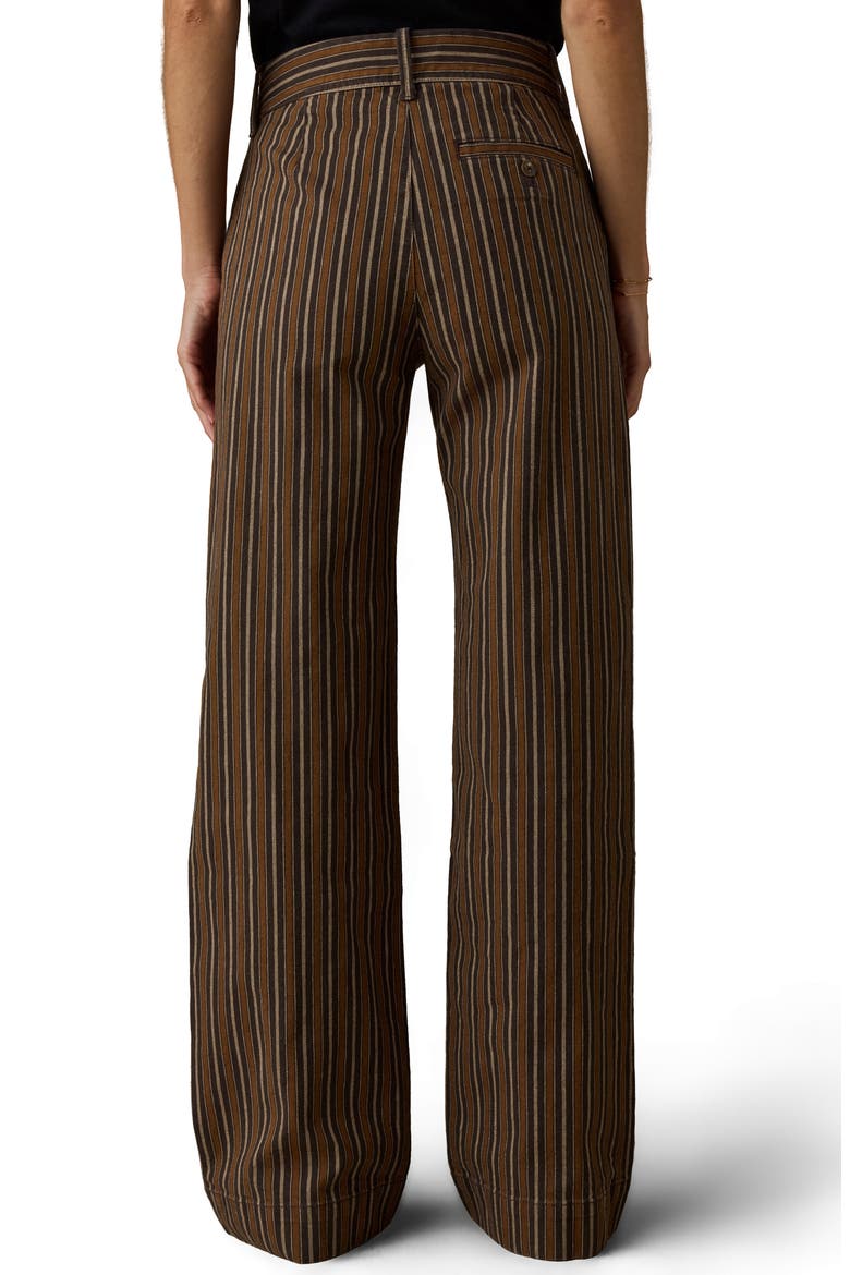 Twill Tide Stripe Slim Straight Leg Pants, Alternate, color, MAPLE COVE STRIPE