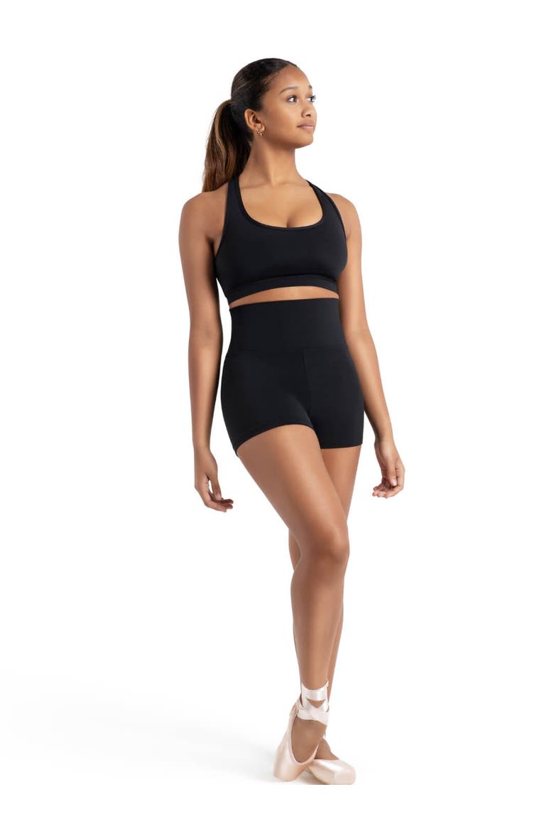 High Waisted Shorts, Alternate, color, black