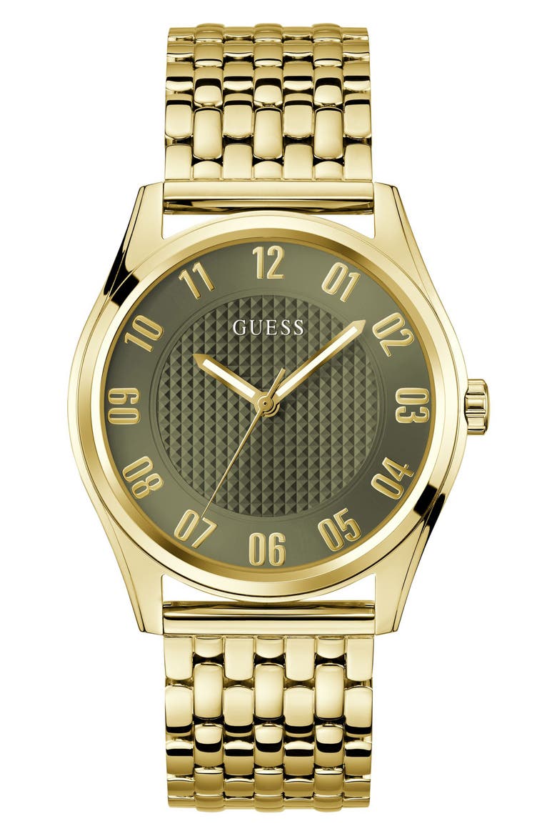 Tate Goldtone Bracelet Watch, 42mm, Main, color, GOLD