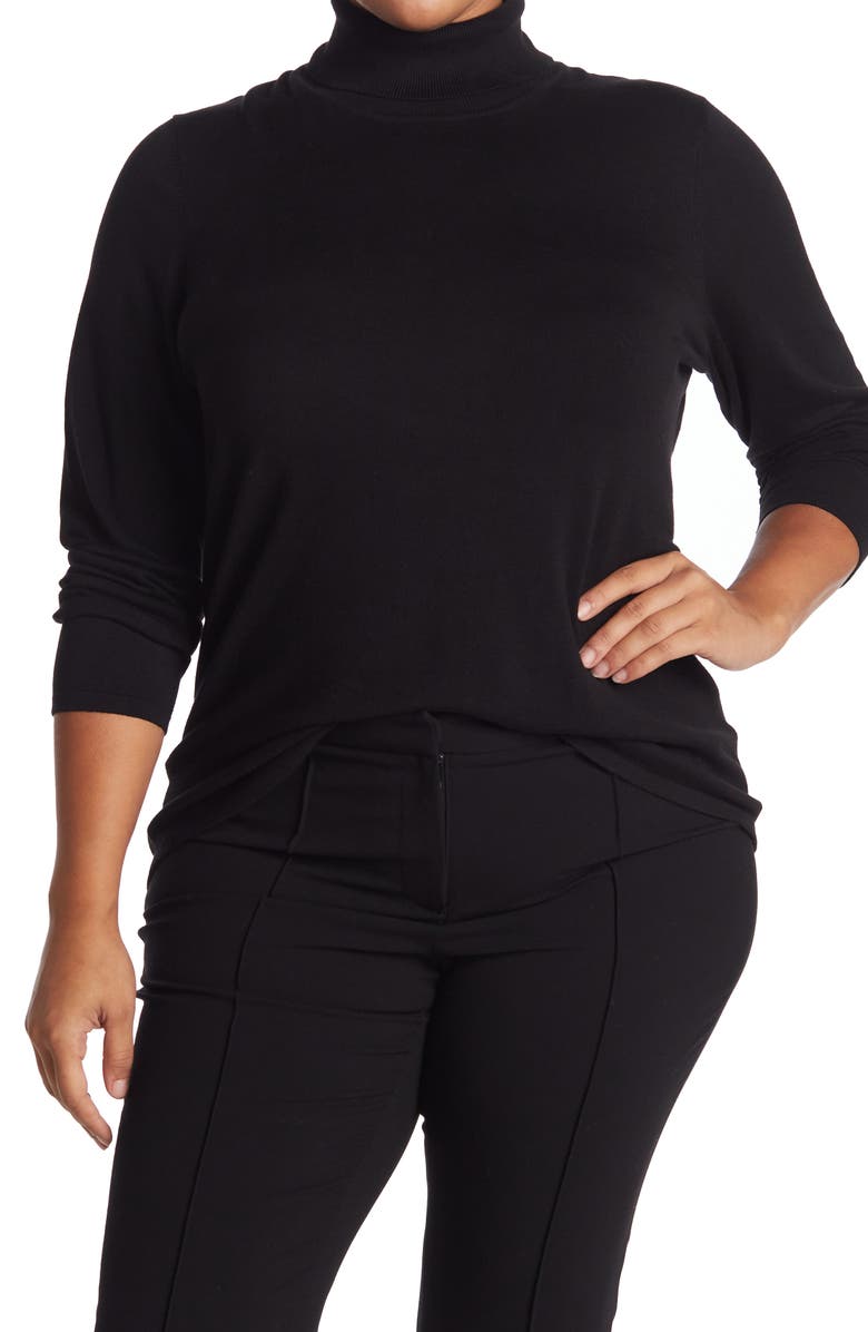 T Tahari Long Sleeve Turtleneck Sweater, Main, color,