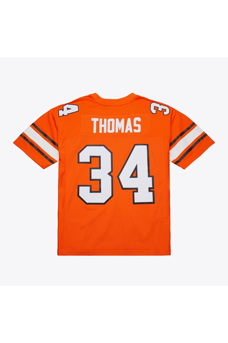 Men's Mitchell & Ness Thurman Thomas Orange Oklahoma State Cowboys 1987 Replica Jersey, Alternate, color, Orange