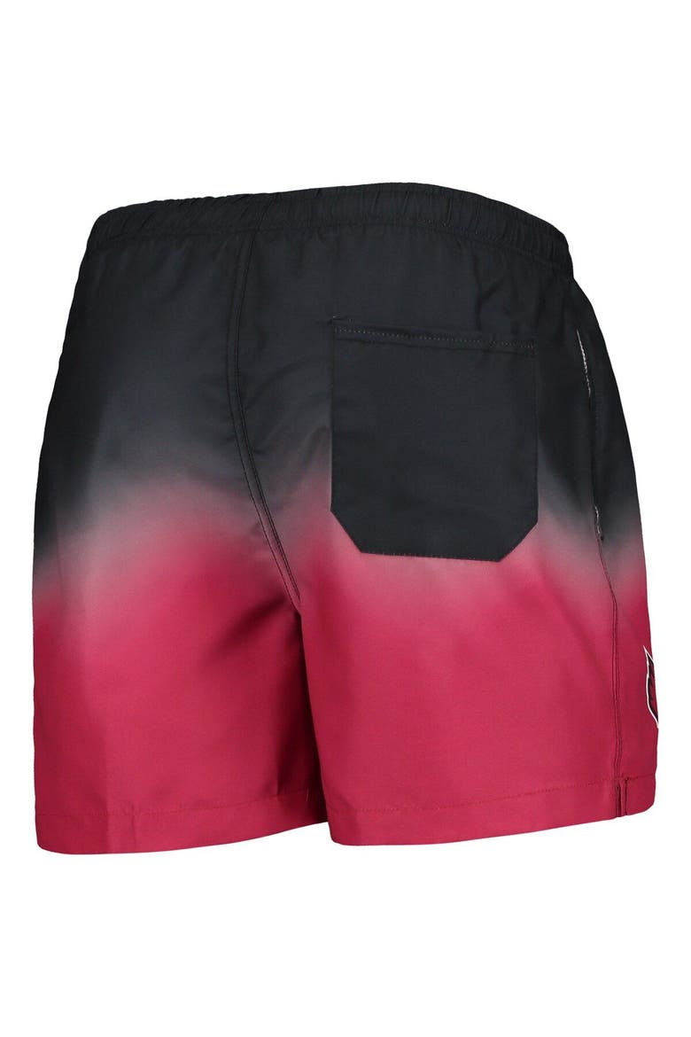 Men's FOCO Cardinal/ Arizona Cardinals Dip-Dye Swim Shorts, Alternate, color, Cardinal