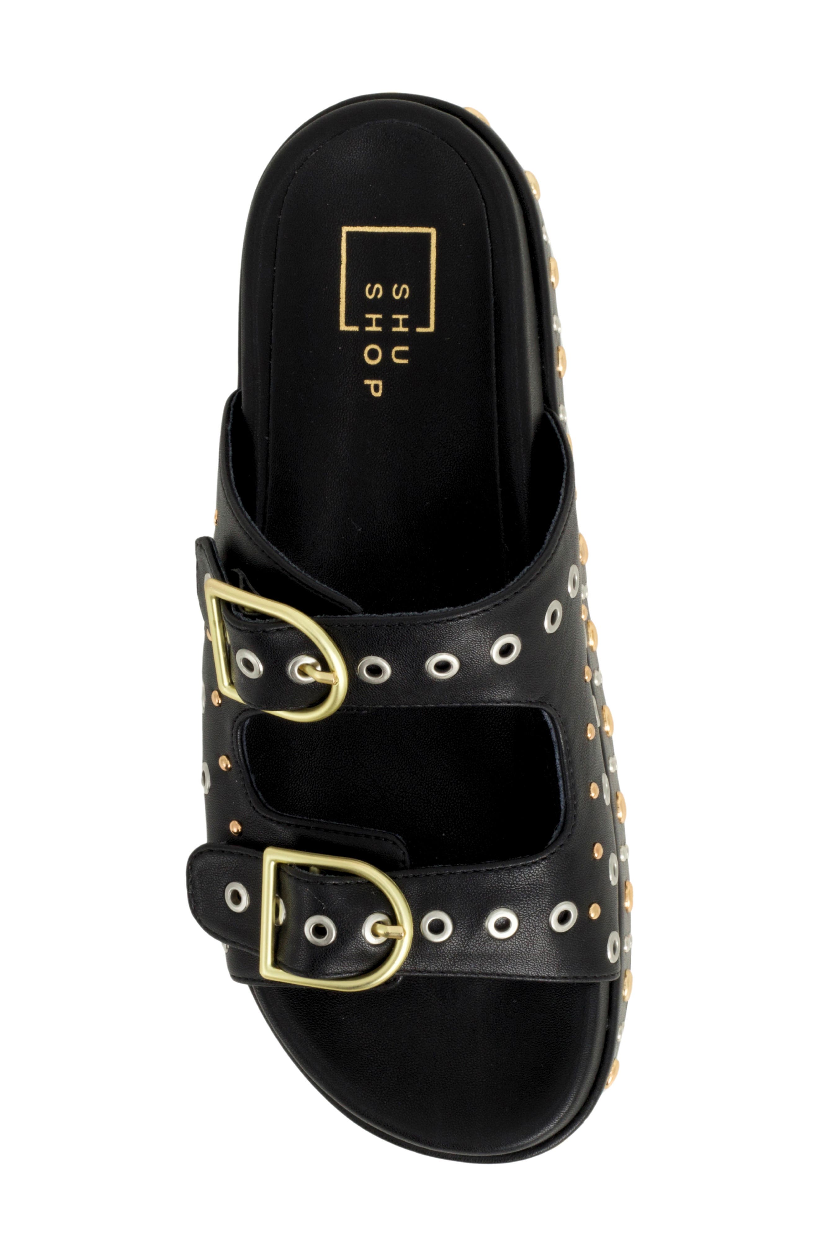 SHUSHOP Irene Platform Slide Sandal, Alternate, color, 