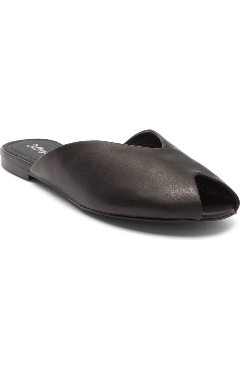 Jeffrey Campbell Indwell Peep Toe Slide Sandal, Main, color, Black