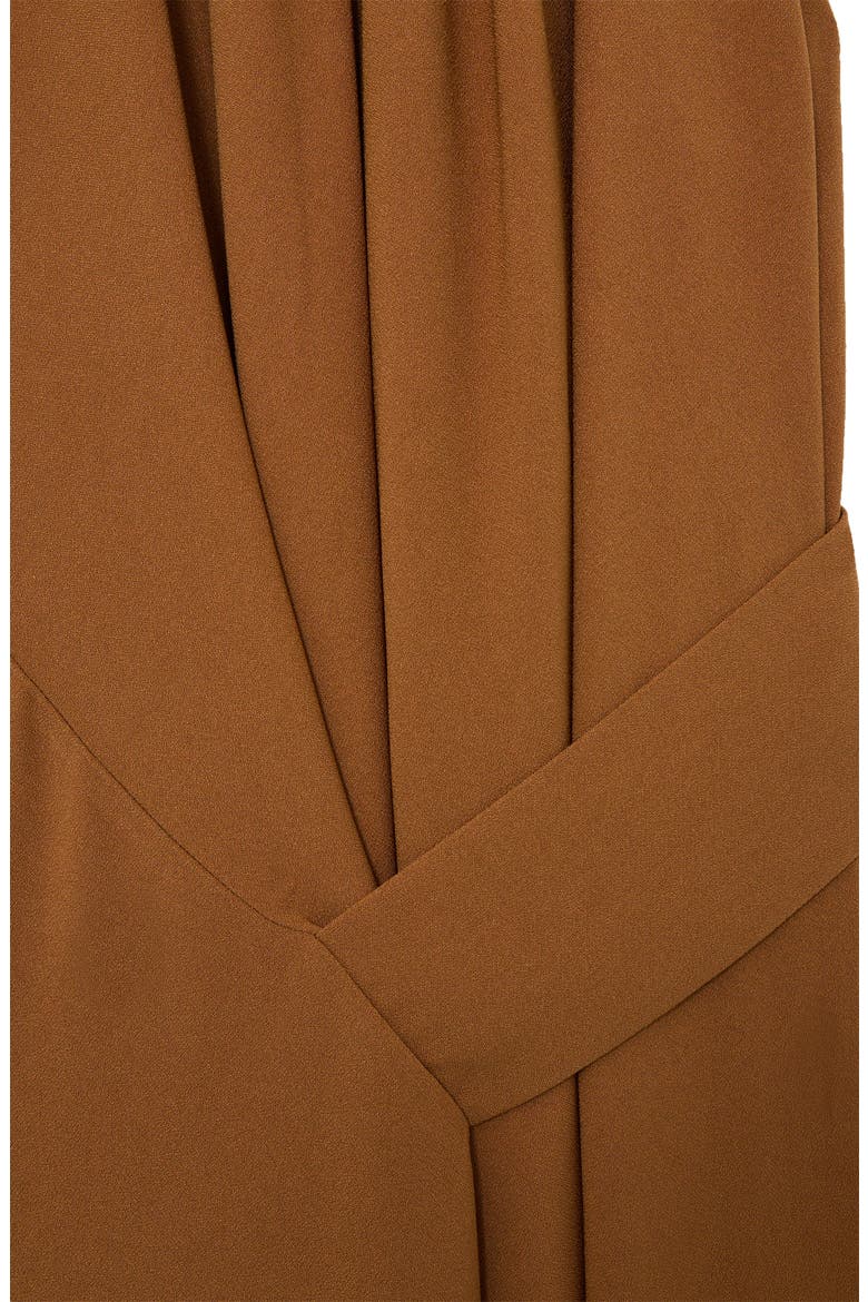 Maeve Asymmetric Sleeveless Midi Dress, Alternate, color, RUST ORANGE