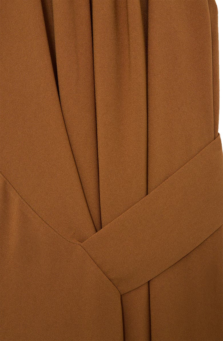 Reiss Maeve Asymmetric Sleeveless Midi Dress, Alternate, color, Rust Orange