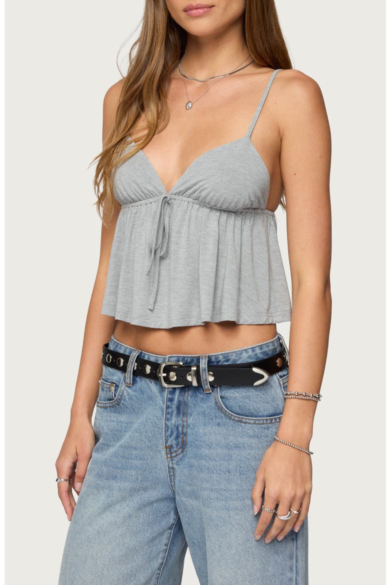 Sunrise Babydoll Camisole, Alternate, color, LIGHT-GRAY-MELANGE