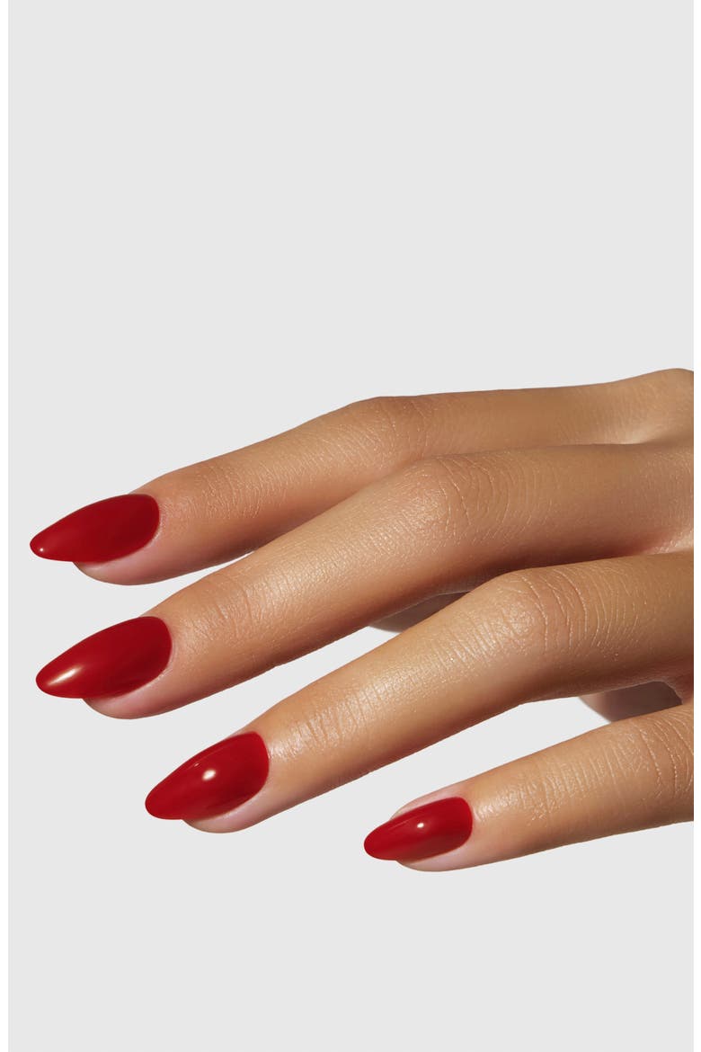 Salon U-ltimate Extra Short Almond Press-On Nails, Alternate, color, RED RED