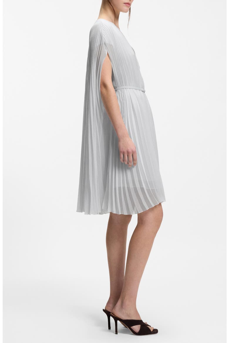 Doplisse Cape Belted Dress, Alternate, color, PALE LAGOON