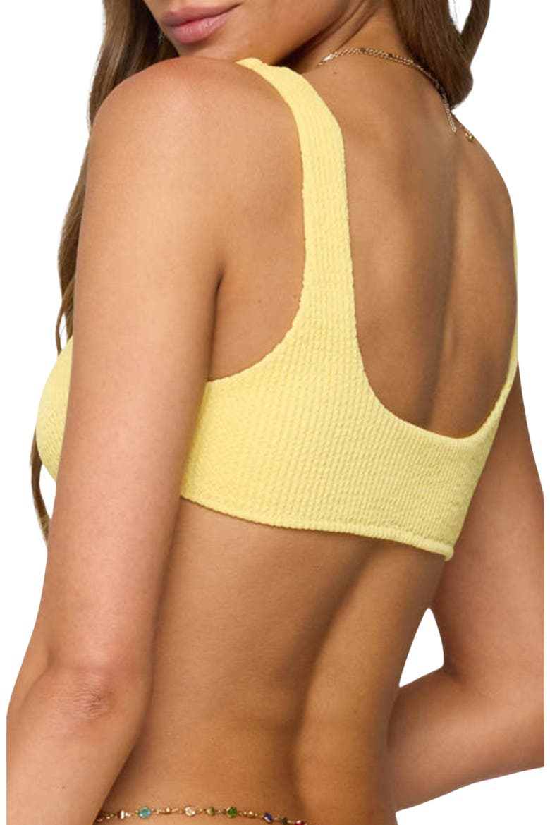 Oasis Scrunch Bikini Top, Alternate, color, YELLOW