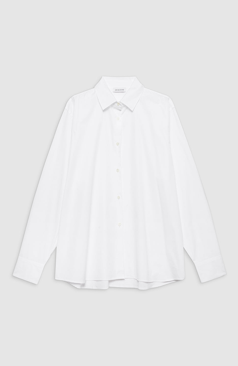 ANINE BING Essie Shirt, Alternate, color, White