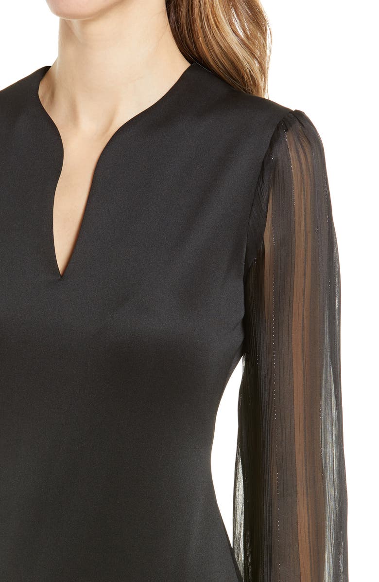 Connected Apparel Long Sleeve Sheath Dress, Alternate, color, 