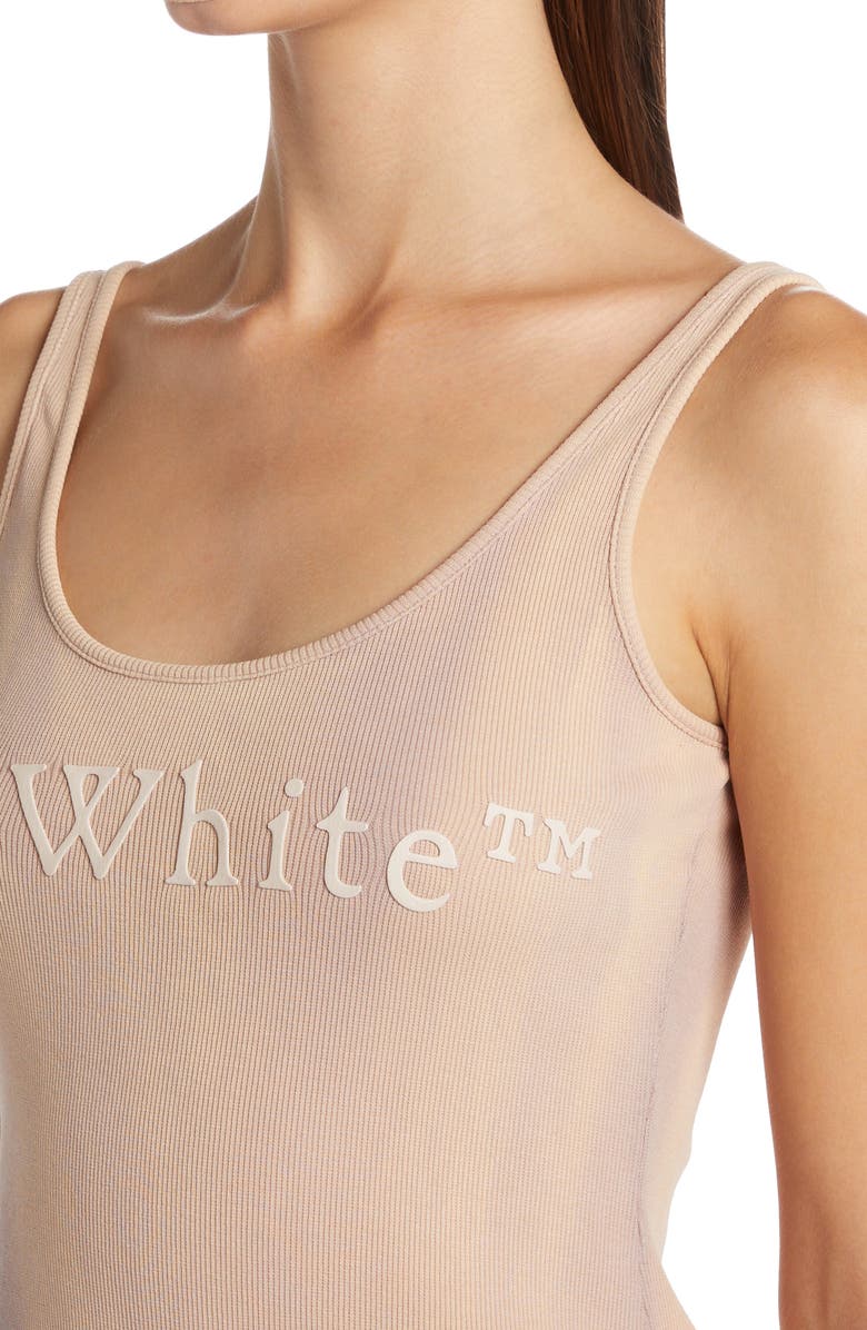 Off-White Laundry Logo Rib Tank, Alternate, color, 
