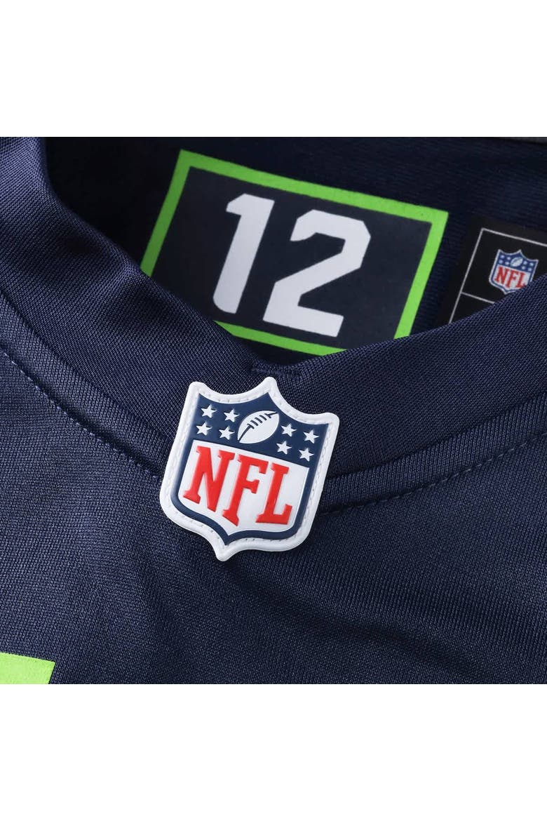 Men's Nike 12s  College Navy Seattle Seahawks Team Game Jersey, Alternate, color, College Navy