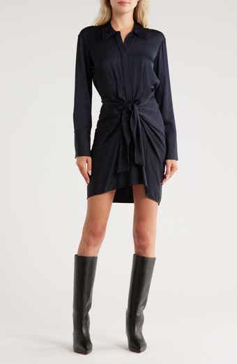A.L.C. Mia Satin Mini Shirtdress