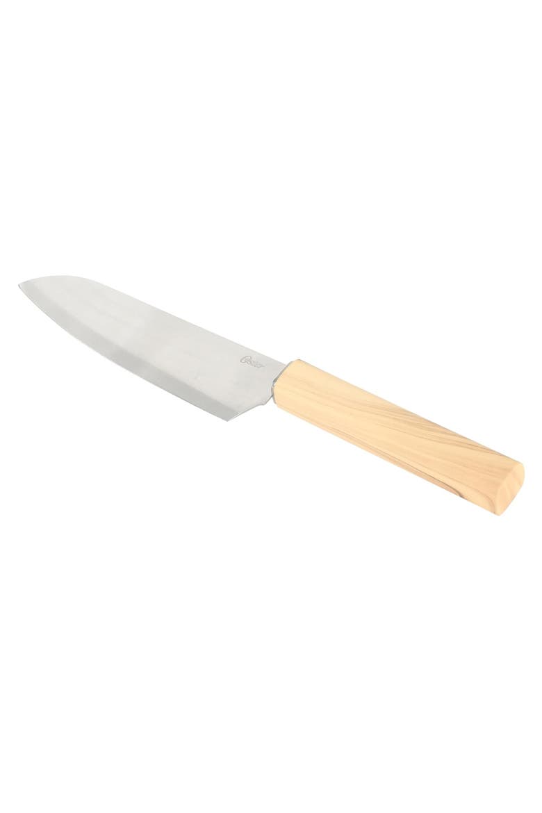 2 Piece Stainless Steel Cutlery Set Faux Wood Handles, Alternate, color, Brown
