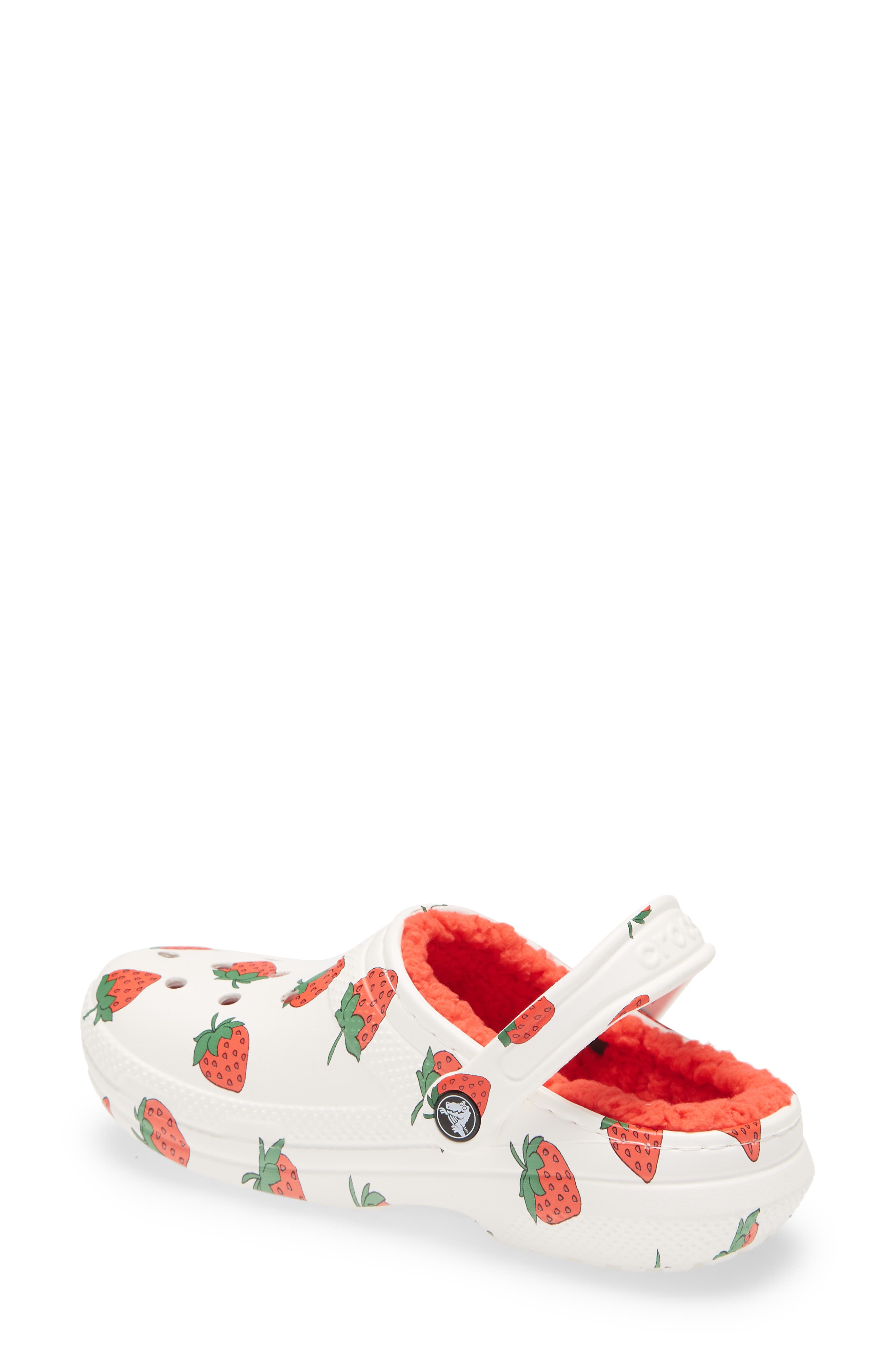 CROCS™ Classic Lined Vacay Vibes Clog, Alternate, color, WHITE STRAWBERRY