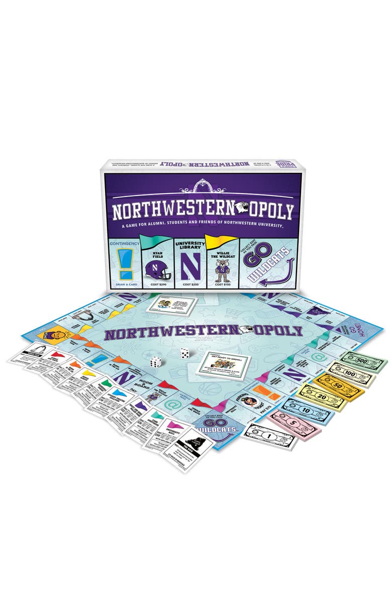 Late for the Sky University Northwesternopoly Monopoly Board Game, Alternate, color,