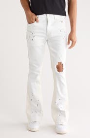 PURPLE BRAND Blowout Double Panel Flare Jeans