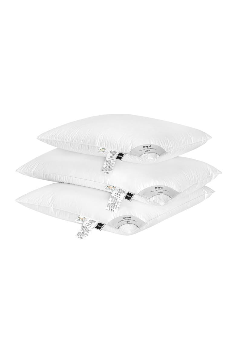 Royal Siberian white goose down pillow, Alternate, color, White