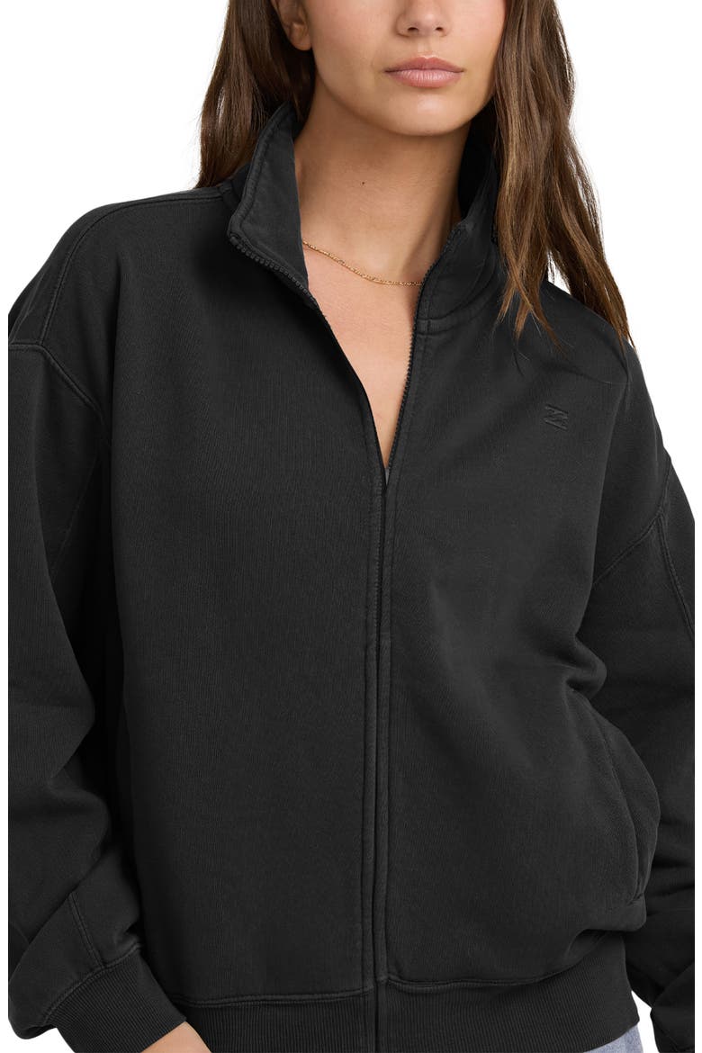 The Avery Brushed Cotton Blend Fleece Sweatshirt, Alternate, color, BLASTED BLUE