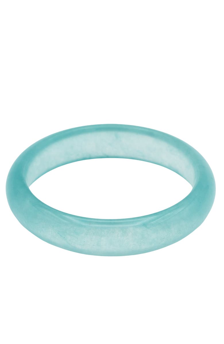 seree Silk Collection Pool Blue Jade Stone Bangle, Main, color, Blue