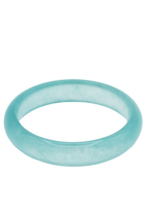 Silk Collection Pool Blue Jade Stone Bangle