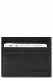 CHAMPS Slim Leather Card Wallet