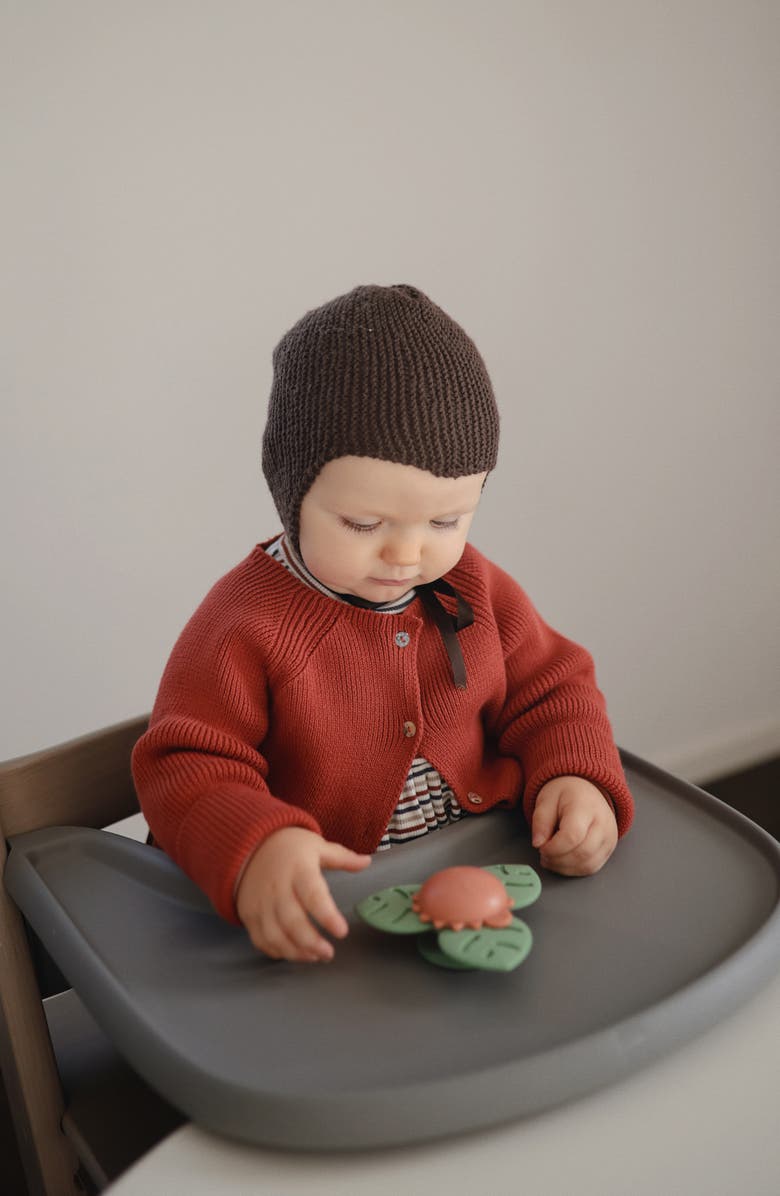 Mushie Dino Suction Spinner, Alternate, color, Green Multi