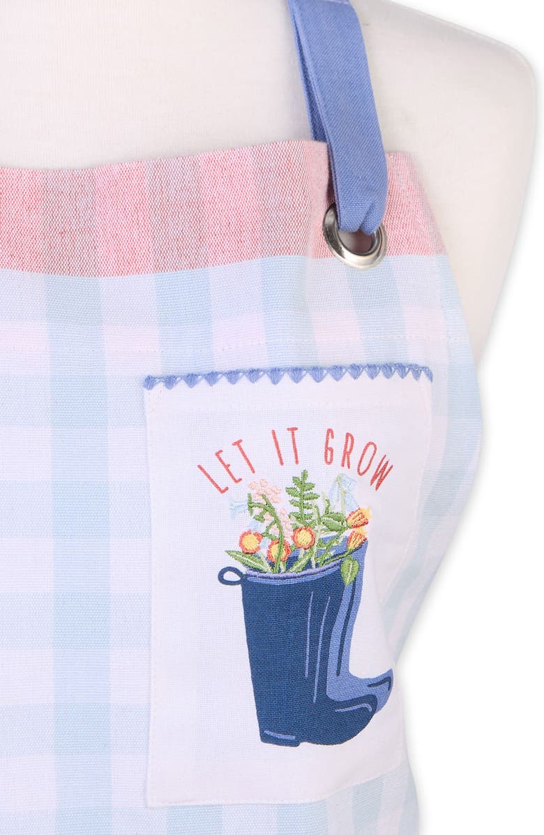 Design Imports Let It Grow Cotton Apron, Alternate, color, Multi