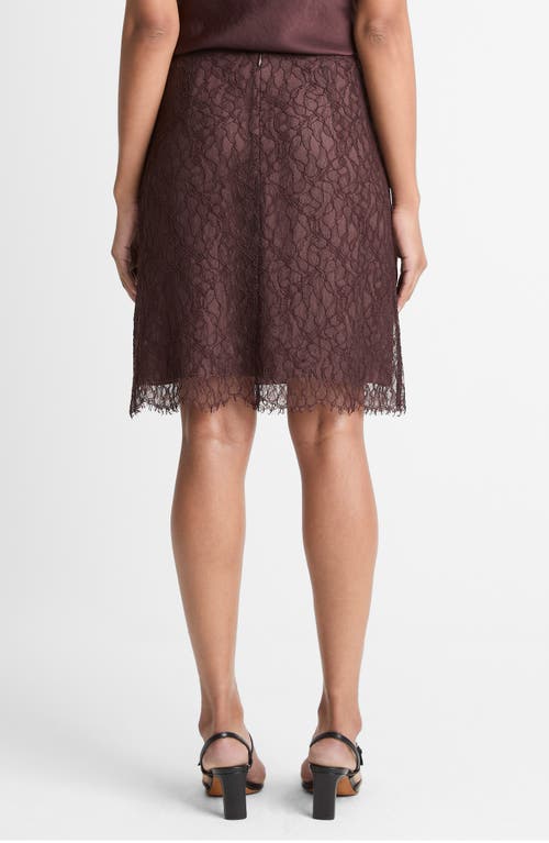 Vince Eyelash Lace Skirt In Purple