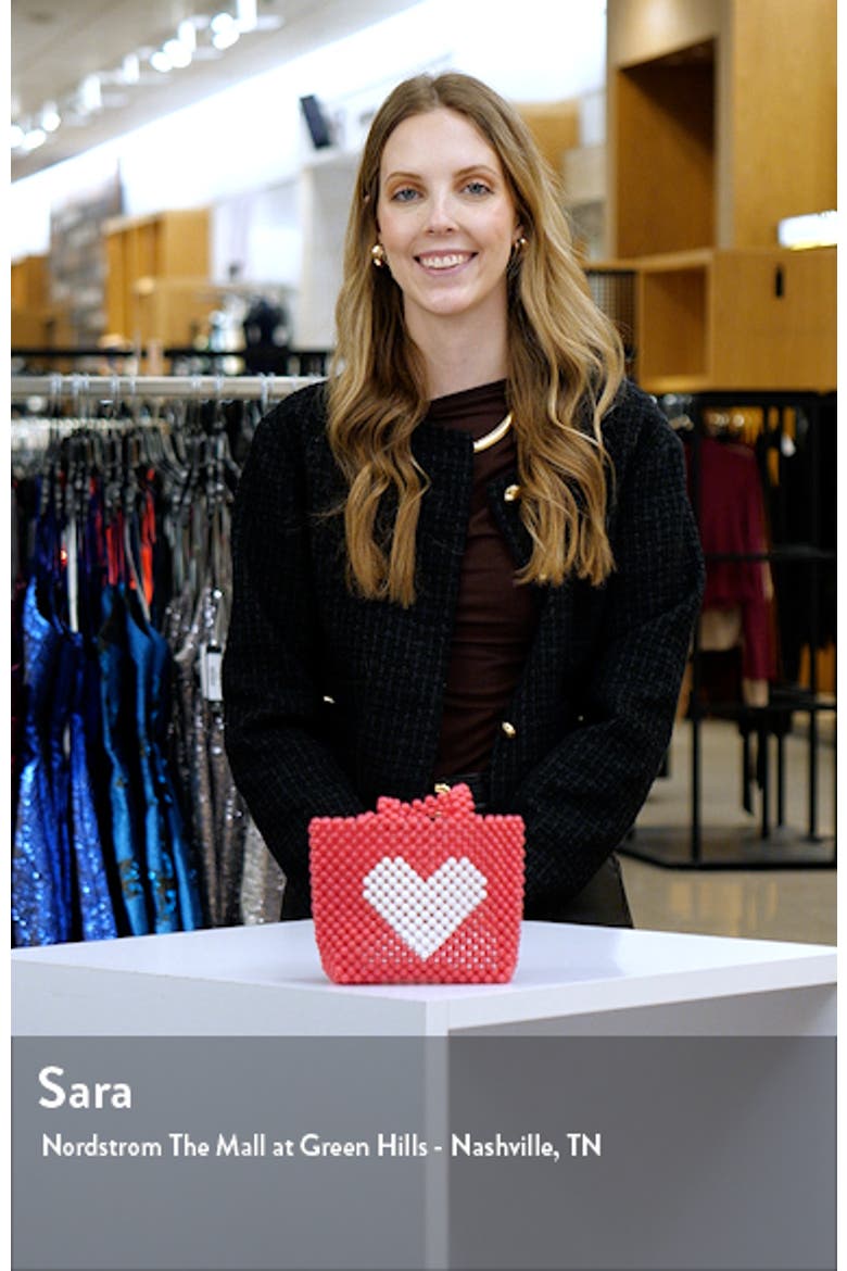 Kids' Heart Beaded Top Handle Bag video