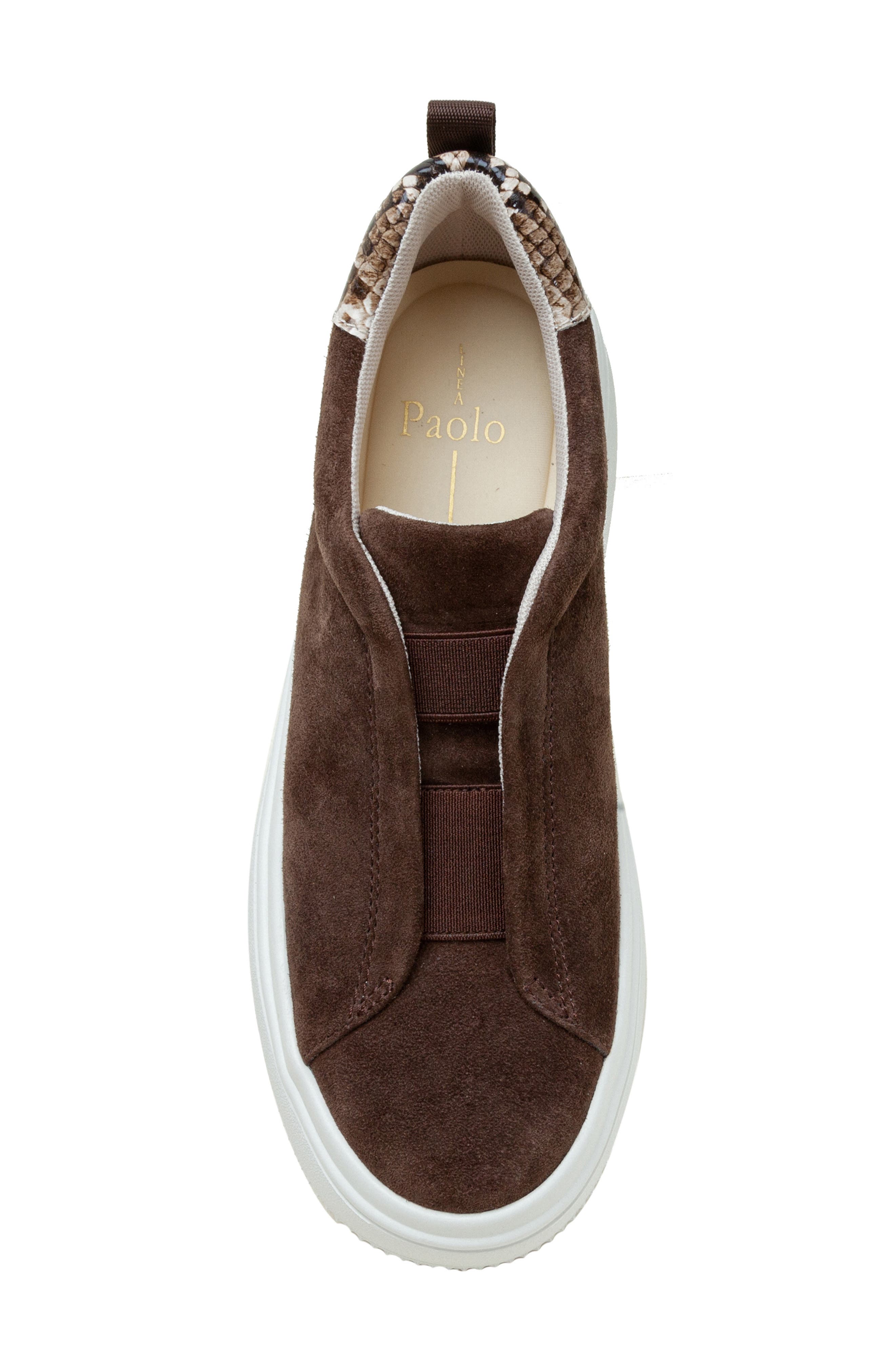 Linea Paolo Golde Platform Sneaker, Alternate, color, Chocolate Brown/ Brown
