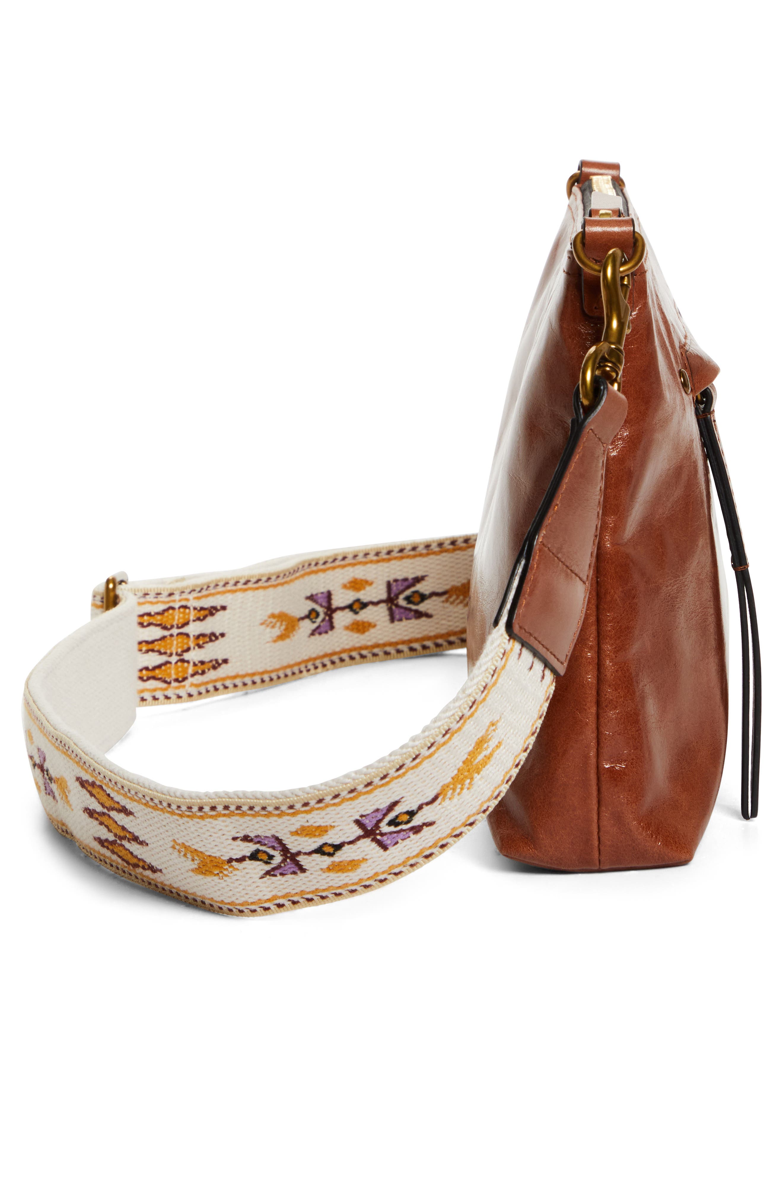 Isabel Marant Nessah Wardy Leather Shoulder Bag, Alternate, color, 