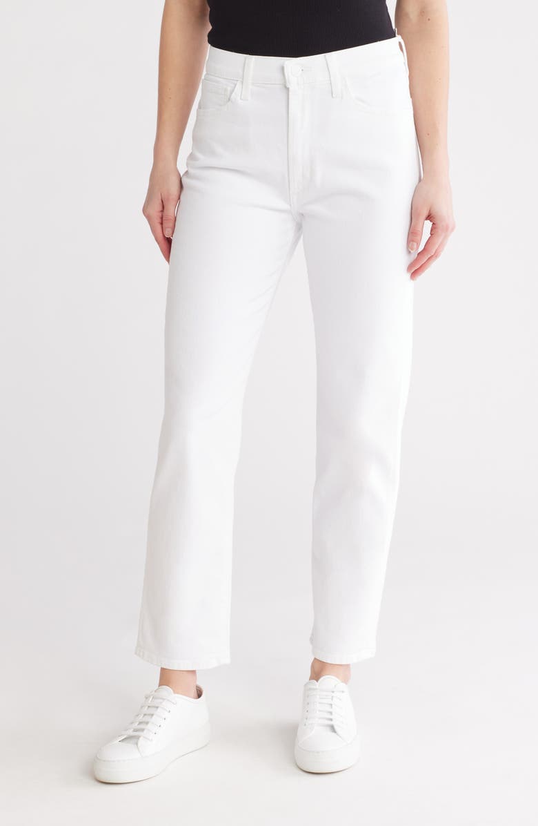 Joe's The OG High Waist Ankle Slim Straight Leg Jeans, Main, color, White
