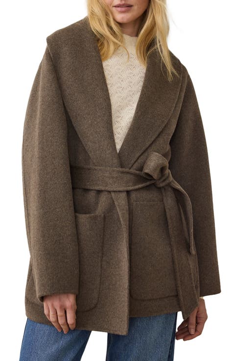 Colette Belted Wool Blend Jacket