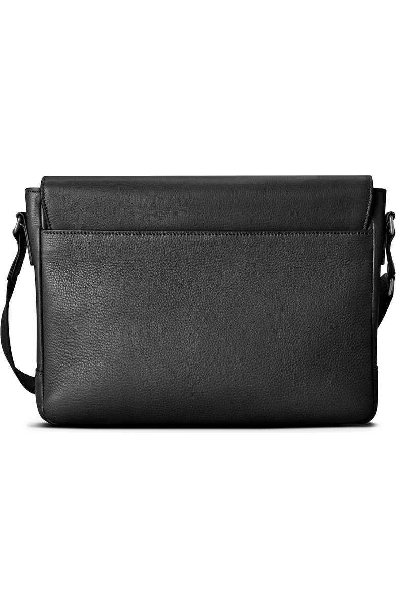 Shinola Slim Leather Messenger Bag, Alternate, color,