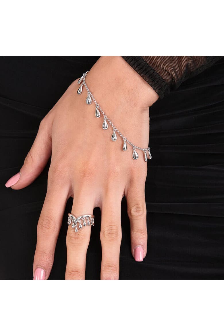 Tear Drop Bracelet, Alternate, color, Sterling Silver
