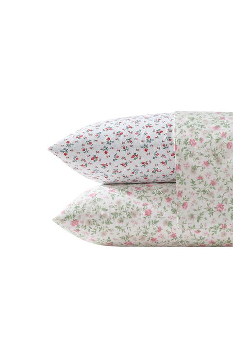 Aylesmore Ditsy Floral Queen Cotton Percale Sheet Set