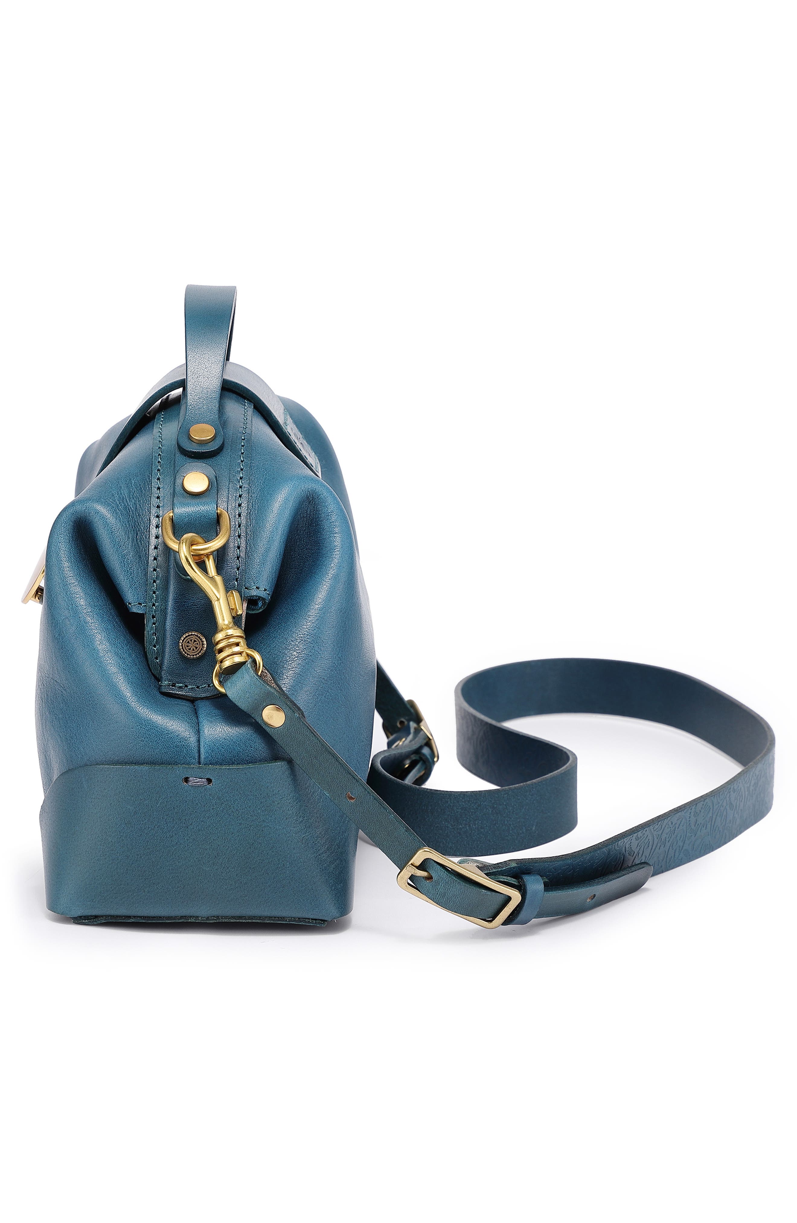 Soul Leather Crossbody Bag, Alternate, color, TURQUOISE